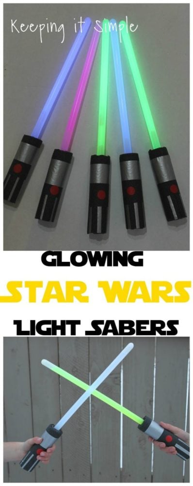 Star Wars DIY Light Sabers | Budget Birthday Favors via Pretty My Party