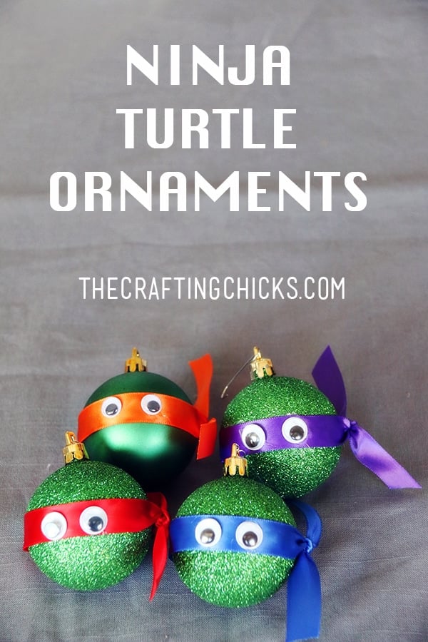 DIY Ninja Turtle Ornament Favors | Budget Birthday Favors via Pretty My Party