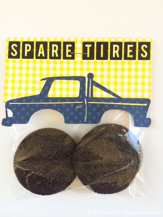 DIY Monster Truck Oreo Favors | Budget Birthday Favors via Pretty My Party