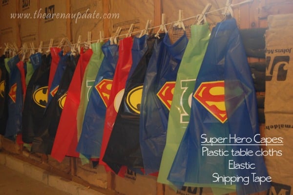 Easy DIY Superhero Capes | Budget Birthday Favors via Pretty My Party