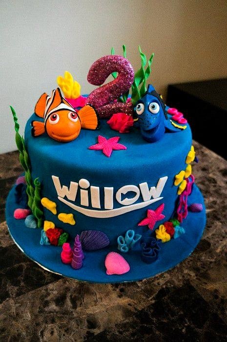 Cake, Finding Dory Birthday Party Ideas | Pretty My Party