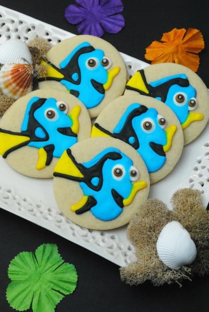 Dory Cookies, Finding Dory Birthday Party Ideas | Pretty My Party