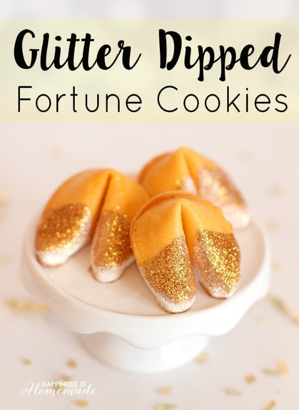 Glitter Fortune Cookie Favors | Budget Birthday Favors via Pretty My Party