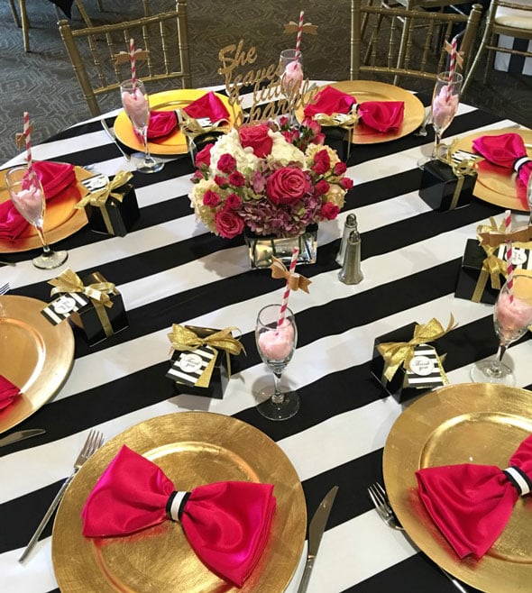 Kate Spade Birthday Celebration Table Idea via Pretty My Party