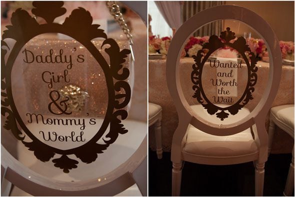 Tutu Cute Baby Shower Chair Vinyl via Pretty My Party