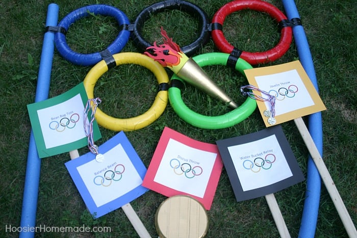 Backyard Olympic Games, 13 Creative Olympic Party Ideas via Pretty My Party