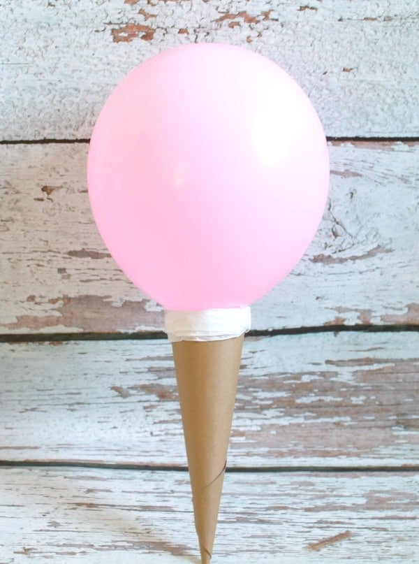 DIY Ice Cream Cone Balloons via Pretty My Party