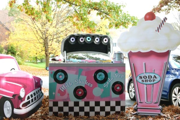 Fifties Soda Shop Halloween Trunk Theme via Pretty My Party