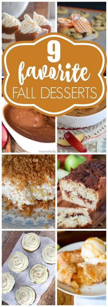 9 Favorite Fall Dessert Recipes via Pretty My Party