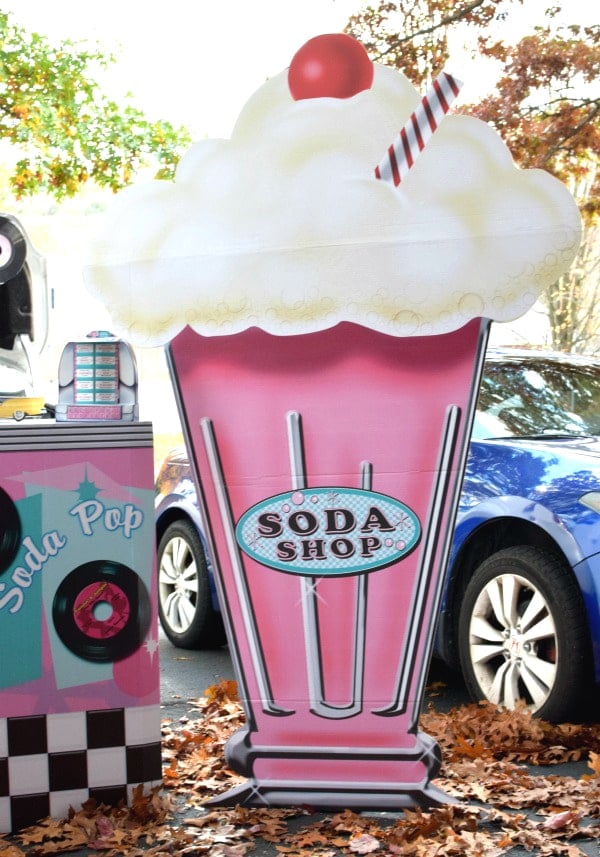 Fifties Soda Shop Halloween Trunk Theme via Pretty My Party