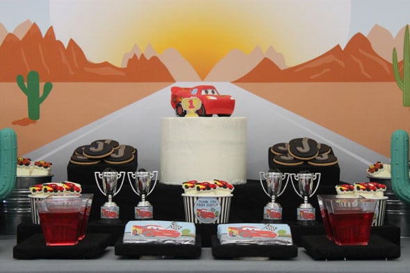 Disney's Cars Themed Birthday Party Dessert Table | Pretty My Party