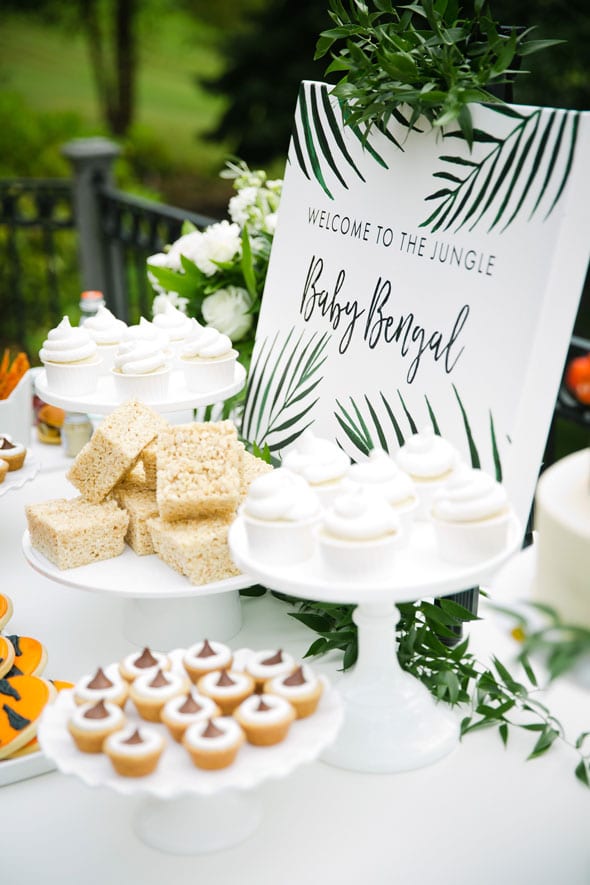 Welcome to the Jungle Baby Shower Desserts via Pretty My Party