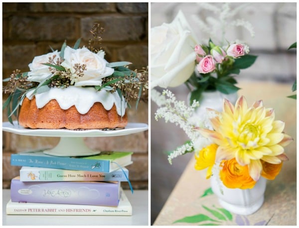 Whimsical Outdoor Baby Shower pies and cakes via Pretty My Party