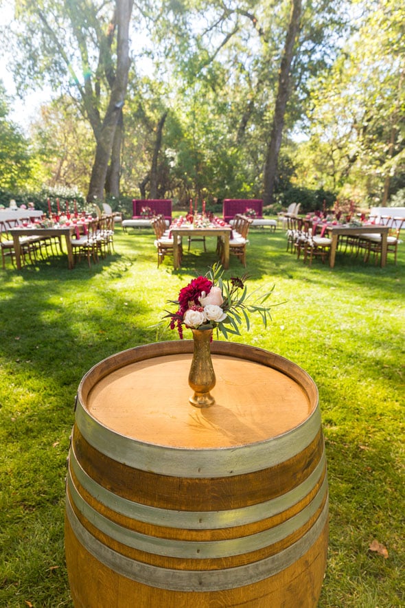 Pomegranate Inspired 60th Birthday in Wine Country | Pretty My Party