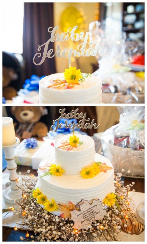 Fall Themed Baby Shower Cake | Pretty My Party