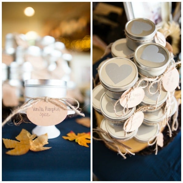 Fall Themed Baby Shower Vanilla Pumpkin Spice Favors | Pretty My Party