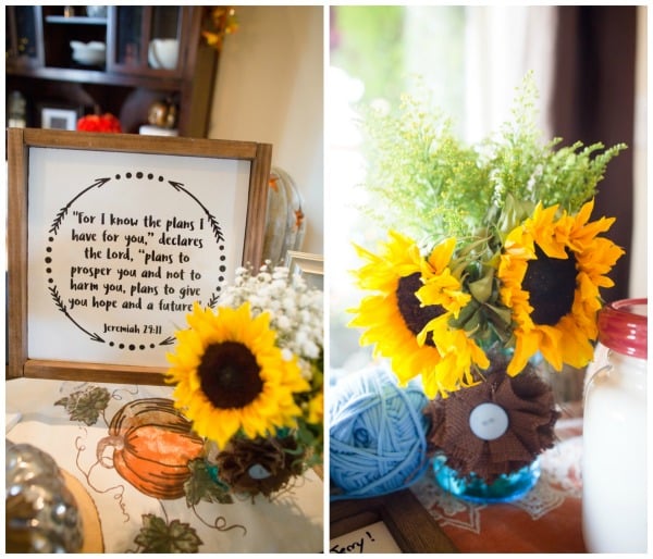 Fall Themed Baby Shower Sunflowers | Pretty My Party