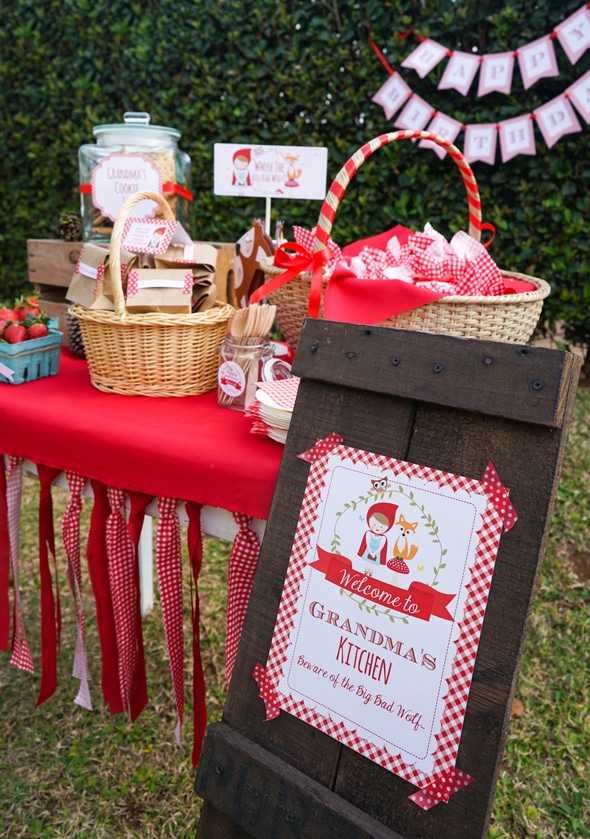 Red Riding Hood Picnic Birthday | Pretty My Party