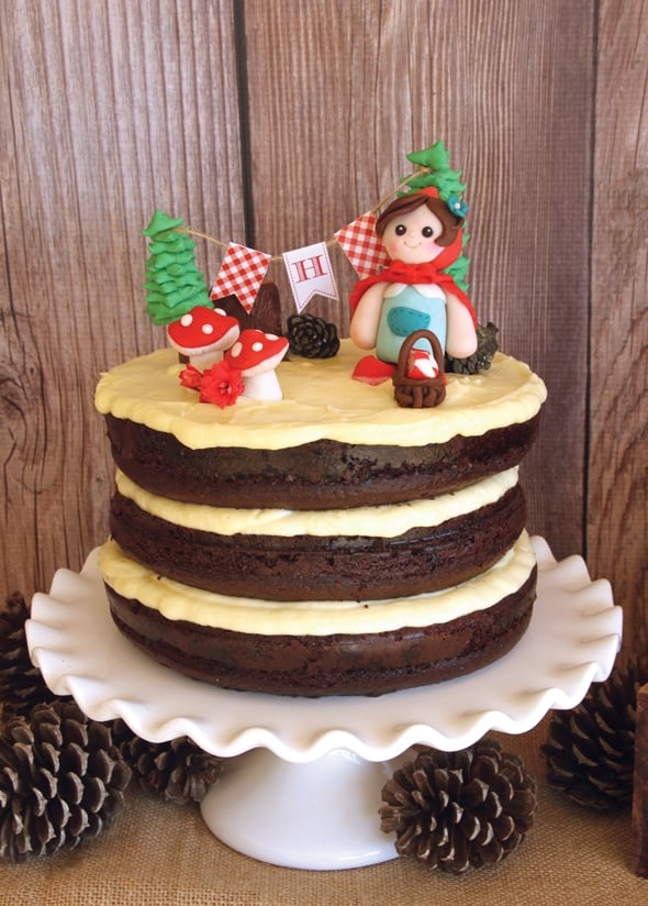 Red Riding Hood Picnic Birthday Cake | Pretty My Party