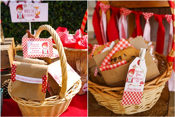 Red Riding Hood Picnic Birthday Party Dessert Table | Pretty My Party