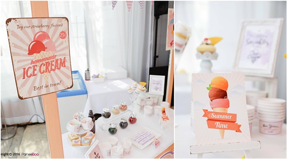 Ice Cream Parlor First Birthday Party | Pretty My Party