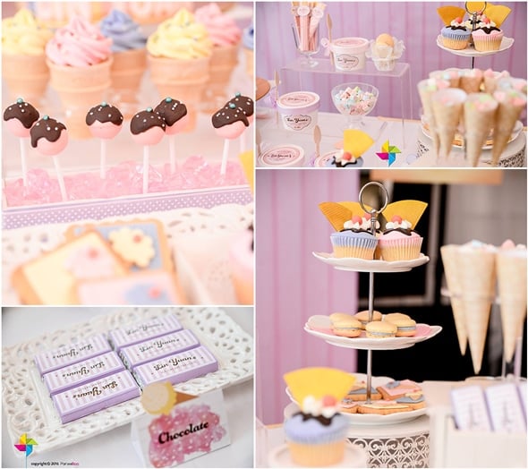 Ice Cream Parlor First Birthday Party | Pretty My Party