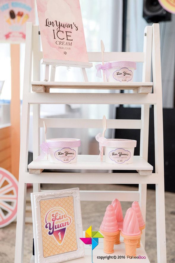 Ice Cream Parlor First Birthday Party | Pretty My Party