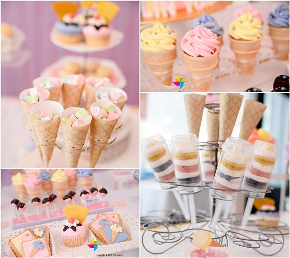 Ice Cream Parlor First Birthday Party | Pretty My Party