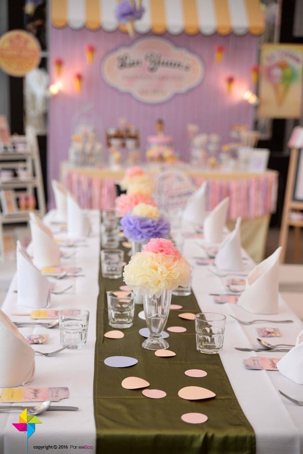 Ice Cream Parlor First Birthday Party | Pretty My Party