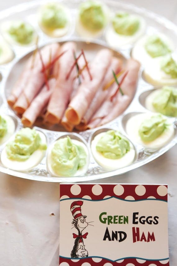 Dr. Seuss, Green Eggs and Ham Party Food Idea | Pretty My Party