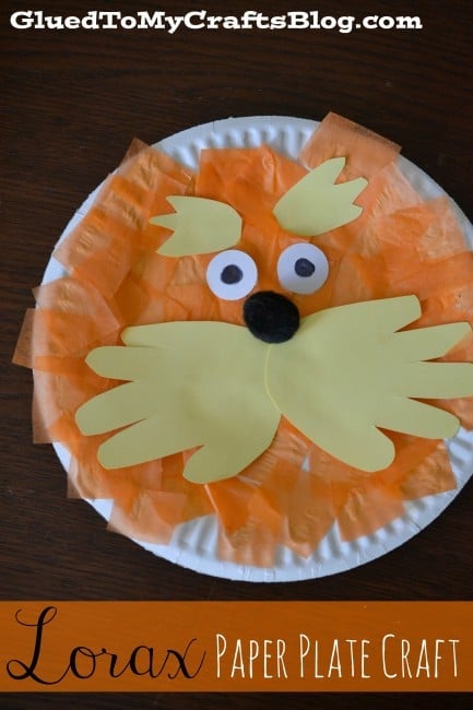 Lorax Paper Plate Craft Idea for Kids | Pretty My Party