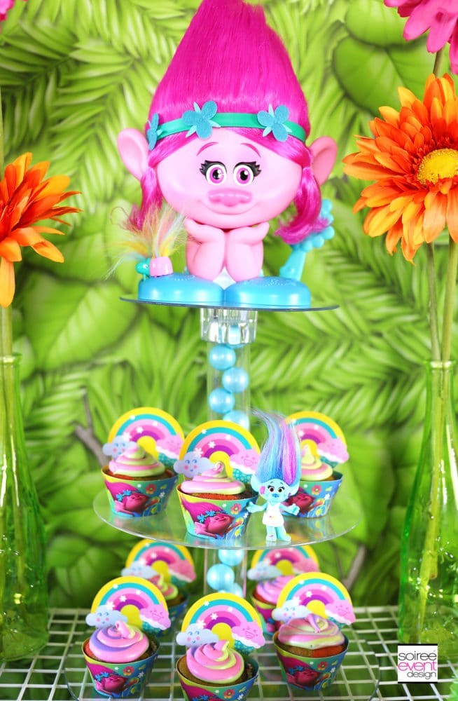 Trolls Cupcake Tower