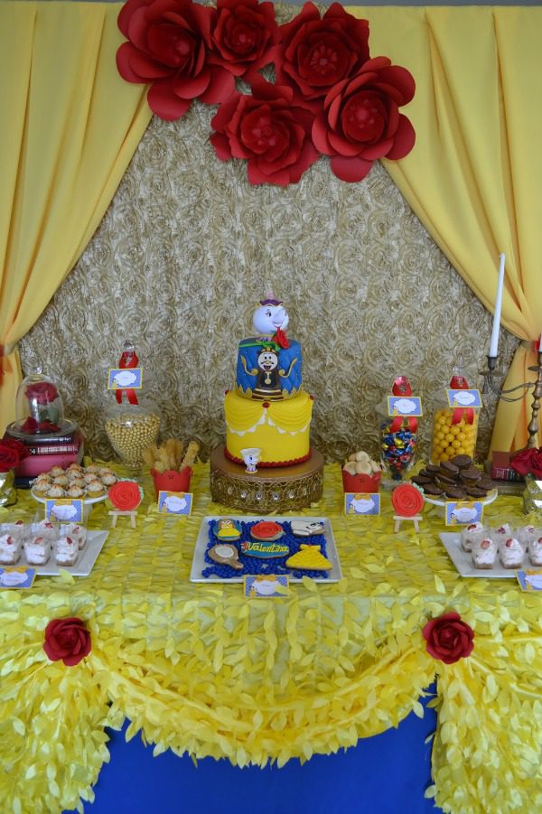 Enchanted Beauty and the Beast Birthday Party | Pretty My Party