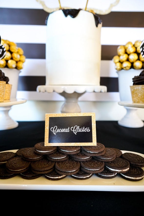 Bold Black and Gold Graduation Party Ideas | Pretty My Party