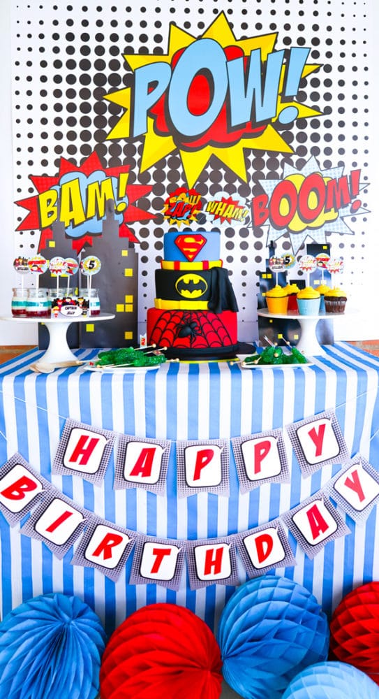Superhero Birthday Party | Pretty My Party