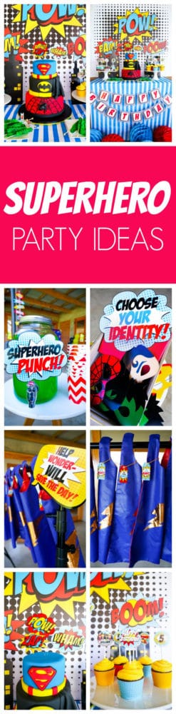 Superhero Birthday Party | Pretty My Party Superhero Birthday Party | Pretty My Party