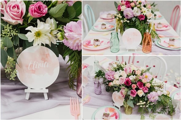 Watercolor Floral Birthday Party | Pretty My Party