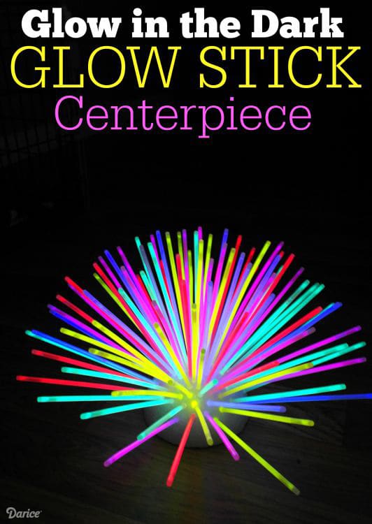 DIY Glow in the Dark Centerpiece | Pretty My Party