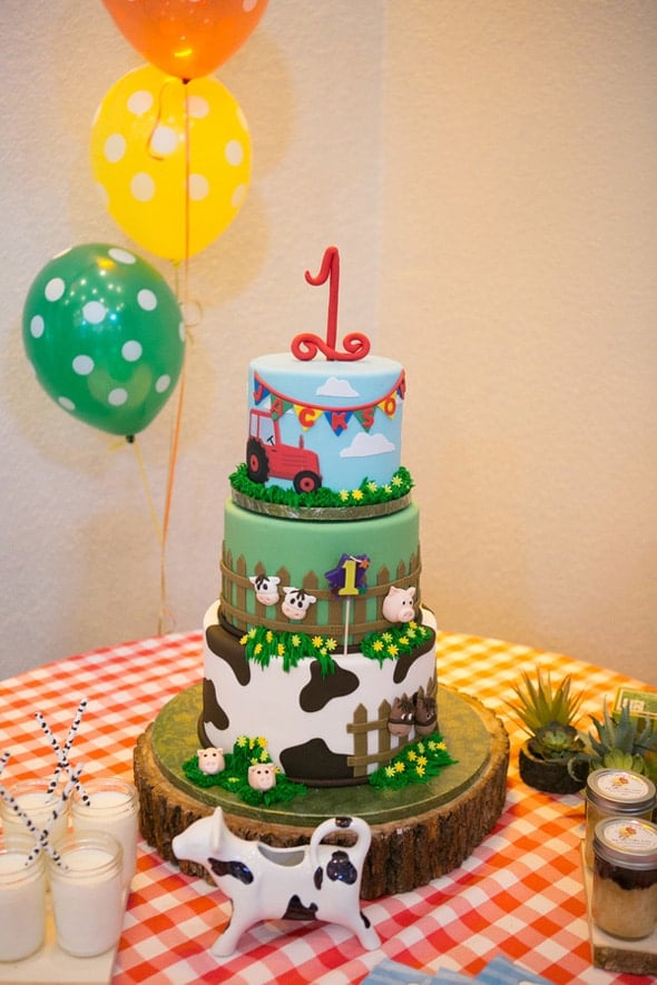 Farmyard Ranch First Birthday Party | Pretty My Party