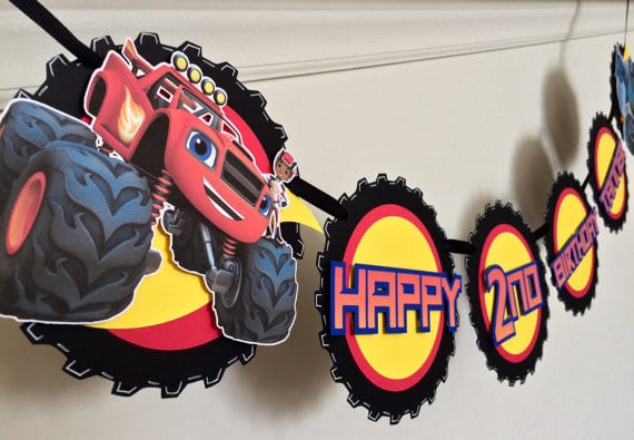 Blaze and the Monster Machines Party Banner