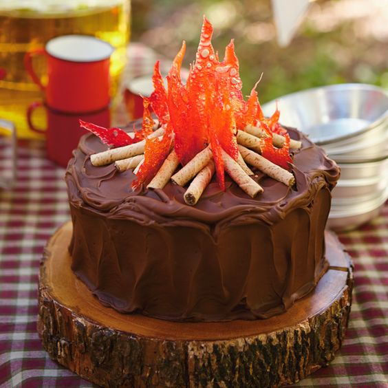 Camping Birthday Cake | Pretty My Party