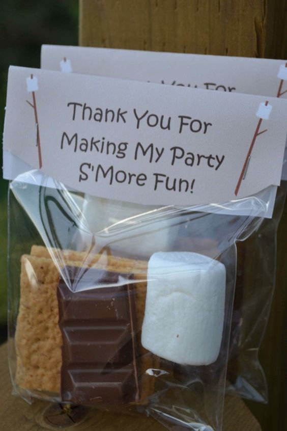 S'mores Camping Party Favors | Camping Party Ideas | Pretty My Party