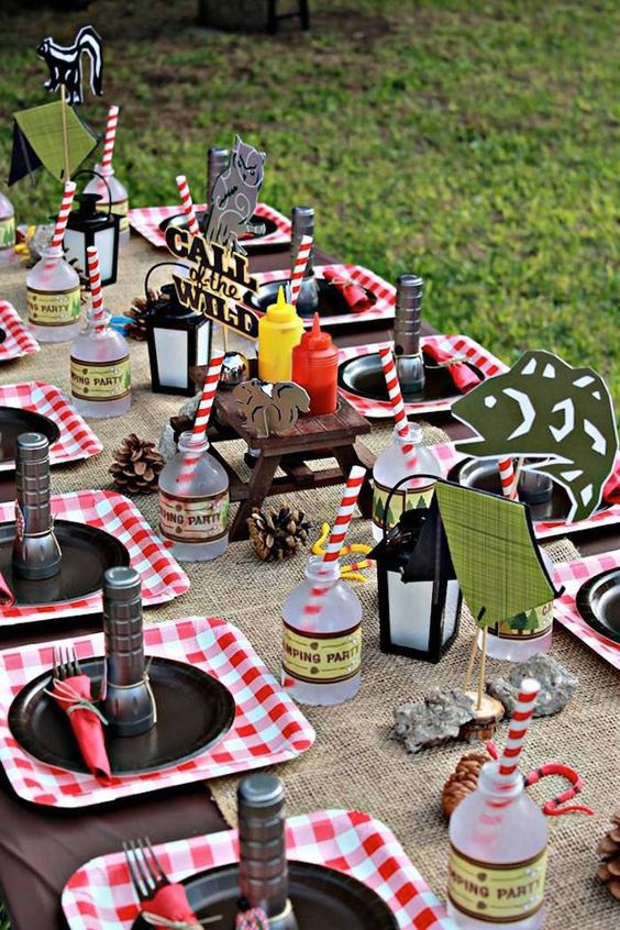 Camping Party Table Idea | Pretty My Party