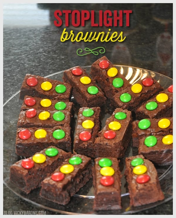 Cars Party Stoplight Brownies | Pretty My Party