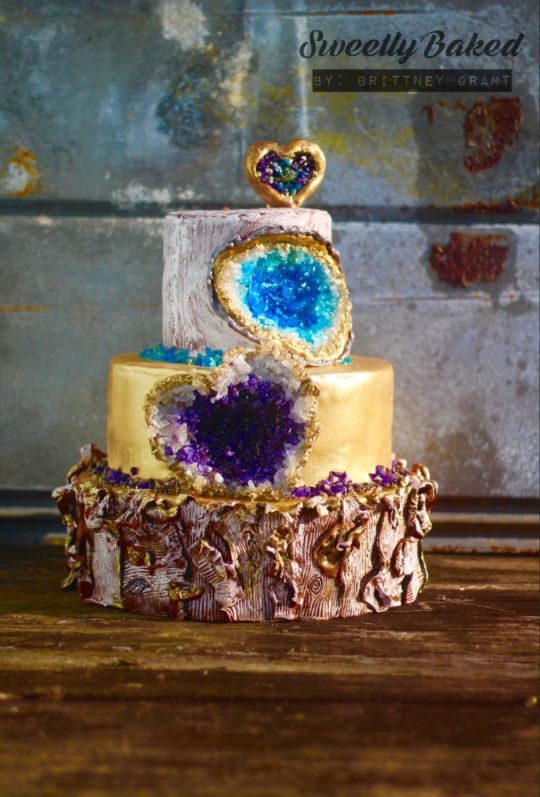 Rock Solid Love Cake | Geode Cake Ideas