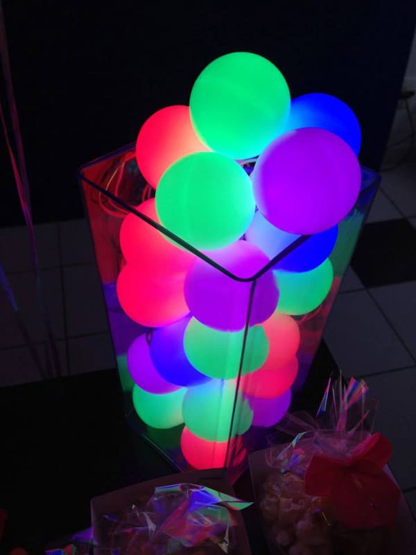 Glow in the Dark Balloon Party Decor Idea | Pretty My Party