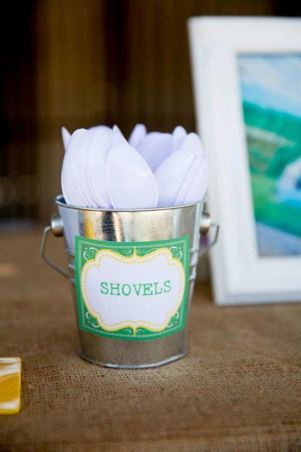 John Deere Party Ideas Spoon Shovels | Pretty My Party