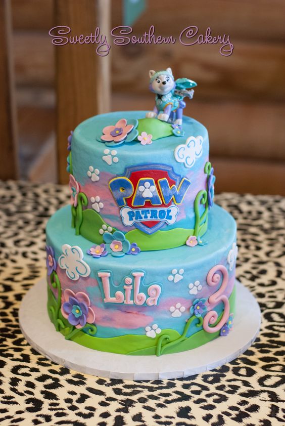 Paw Patrol Everest Cake | Girl Paw Patrol Party Ideas | Pretty My Party