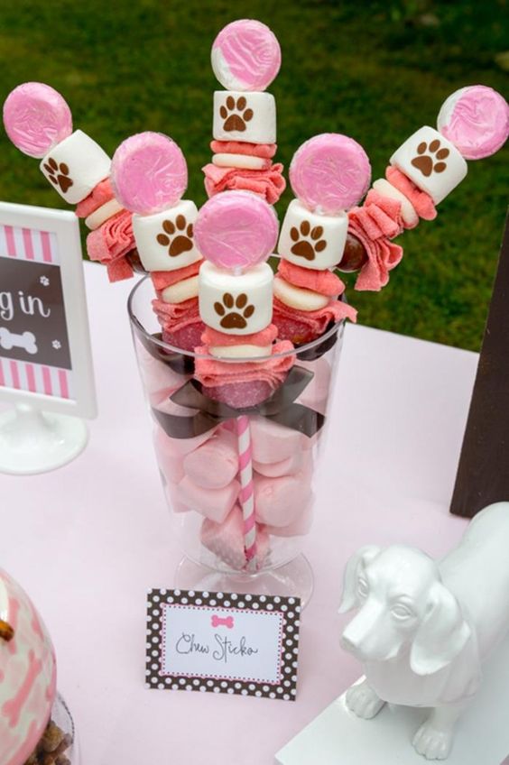 Puppy Chew Sticks | Girls Paw Patrol Party Ideas | Pretty My Party