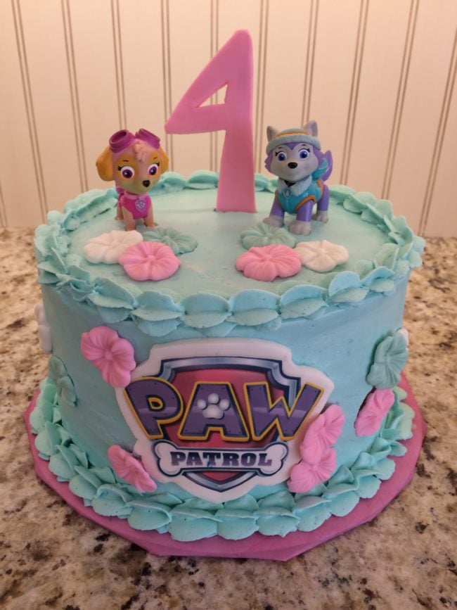 Skye and Everest Girls Paw Patrol Birthday Cake | Pretty My Party